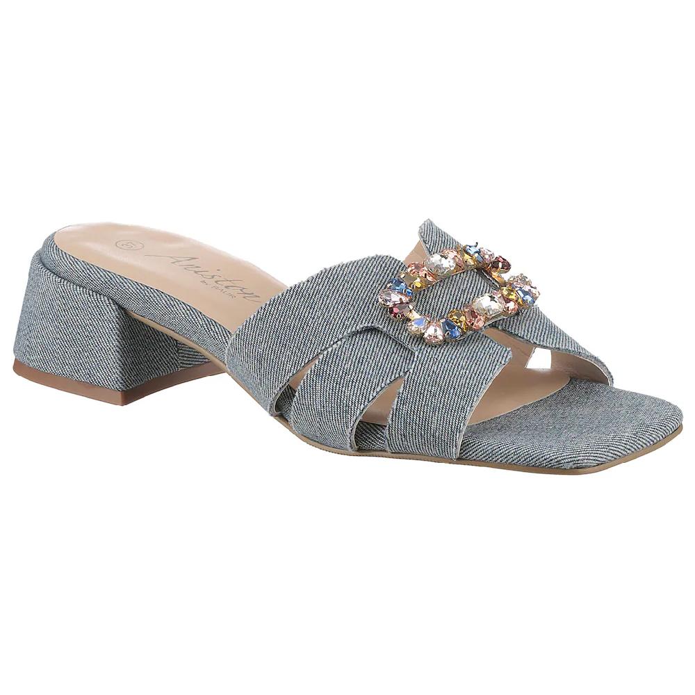 Aniston SHOES Pantolette Sommerschuh Festtagsschuh Blockabsatz - NEUE KOLLEKTION Sonderangebote