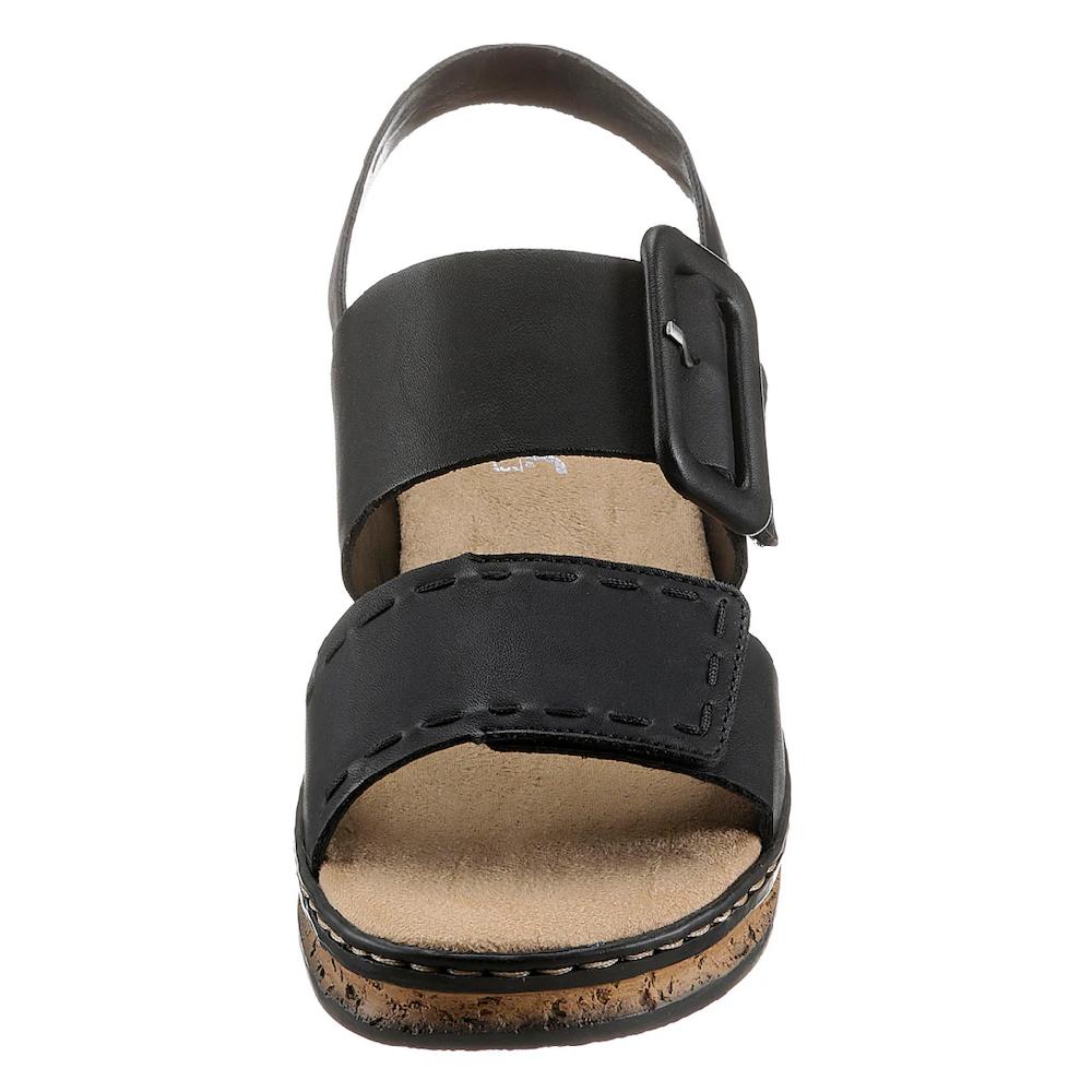 Rieker Keilsandalette Sommerschuh Sandale Keilabsatz mit modischer Schmuckspange online bestellen Zeitbegrenzte Promotion