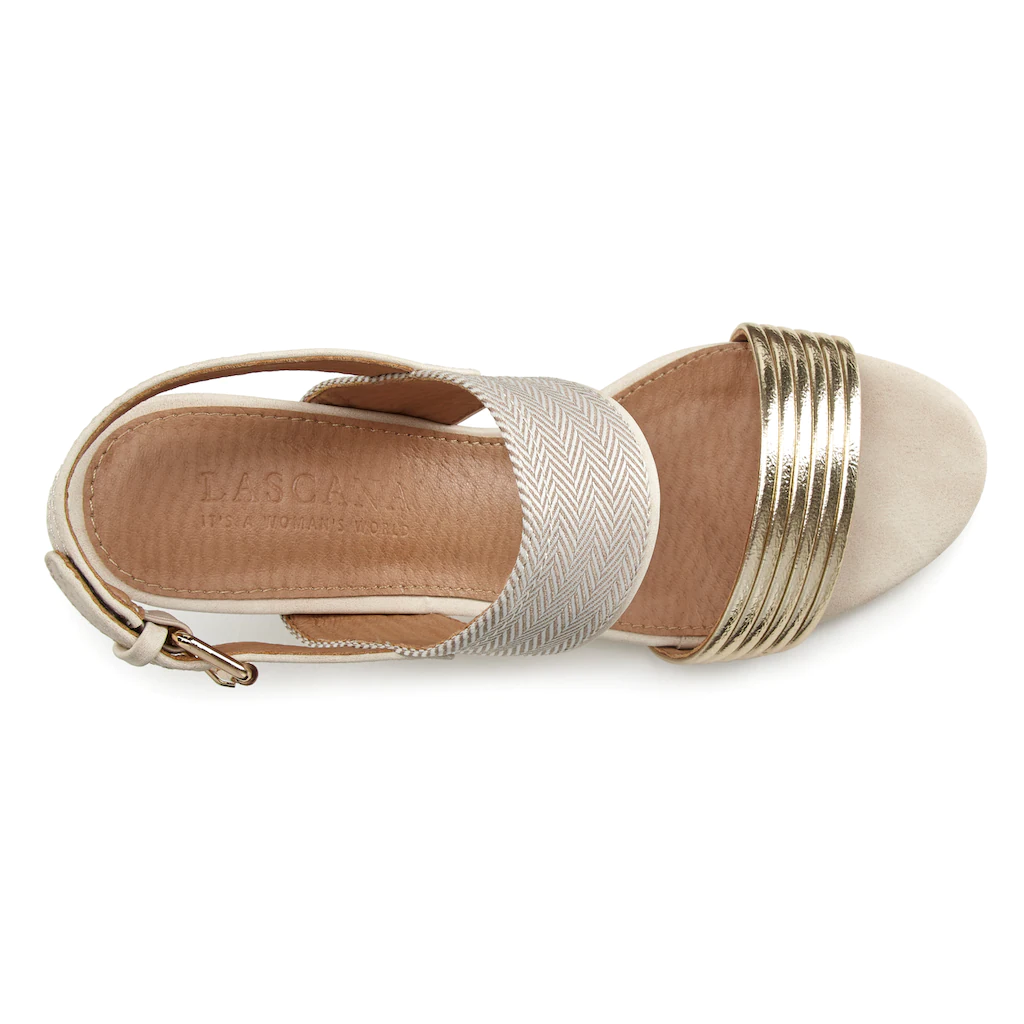 LASCANA Riemchensandalette Sandale Sommerschuh mit Blockabsatz VEGAN bestellen Sonderangebot