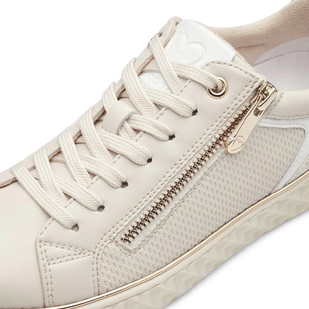 MARCO TOZZI Plateausneaker Freizeitschuh Halbschuh Schnürschuh mit seitlichem Reißverschluss kaufen Jubiläumsangebot