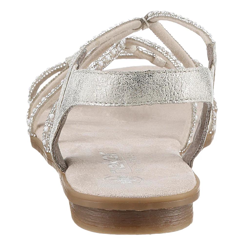 Rieker Riemchensandale Sommerschuh Sandalette Blockabsatz mit Gummizügen für guten Sitz kaufen Heißer Verkauf
