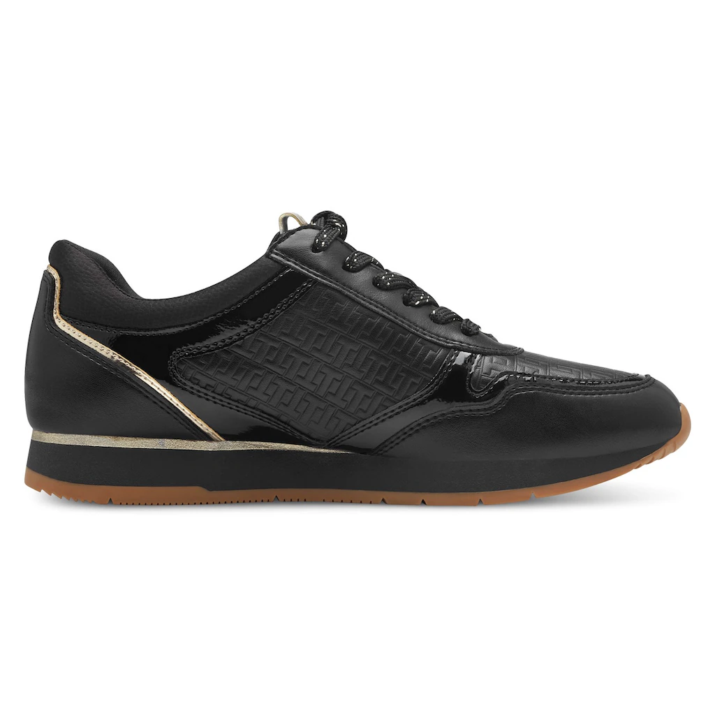 Tamaris Plateausneaker Freizeitschuh Halbschuh Schnürschuh mit dezenten Metallic-Details online bestellen Saisonale Angebote