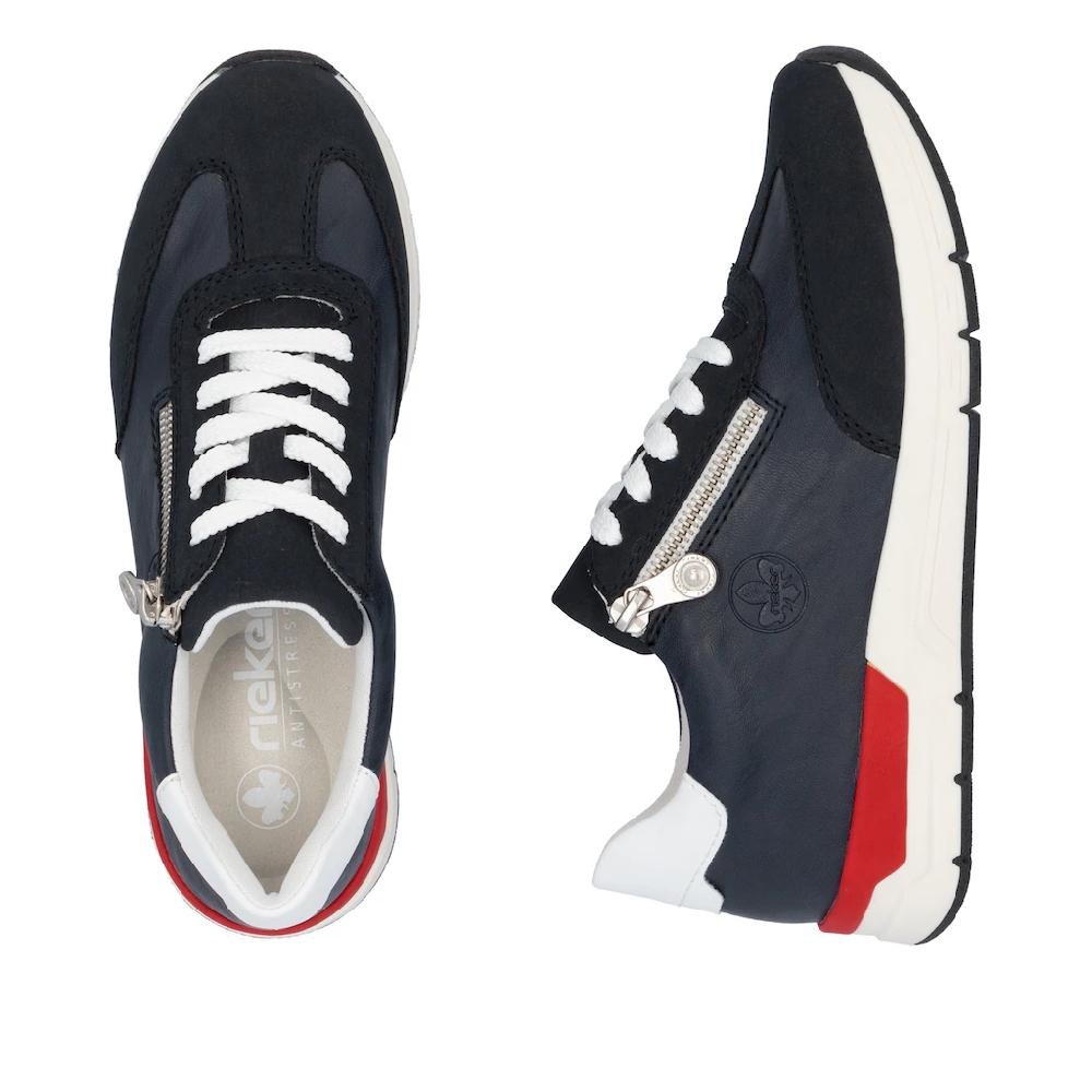 Rieker Keilsneaker Halbschuh Freizeitschuh Schnürschuh mit seiltichem Reißverschluss online bestellen Fabrikladen