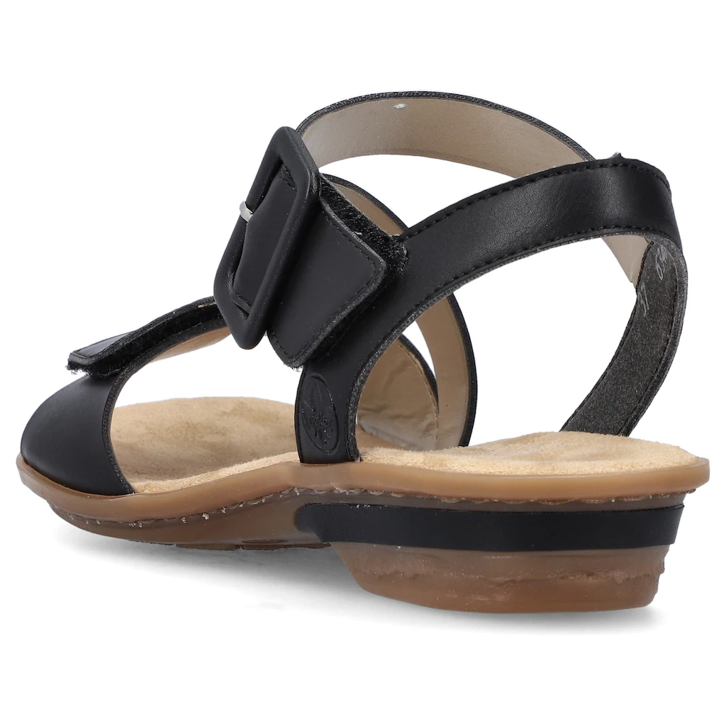 Rieker Sandalette Sommerschuh Sandale Keilabsatz mit Klett kaufen Outlet