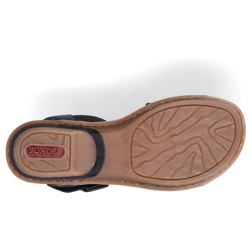 Rieker Sandalette Sommerschuh Sandale Keilabsatz mit Klett kaufen Outlet