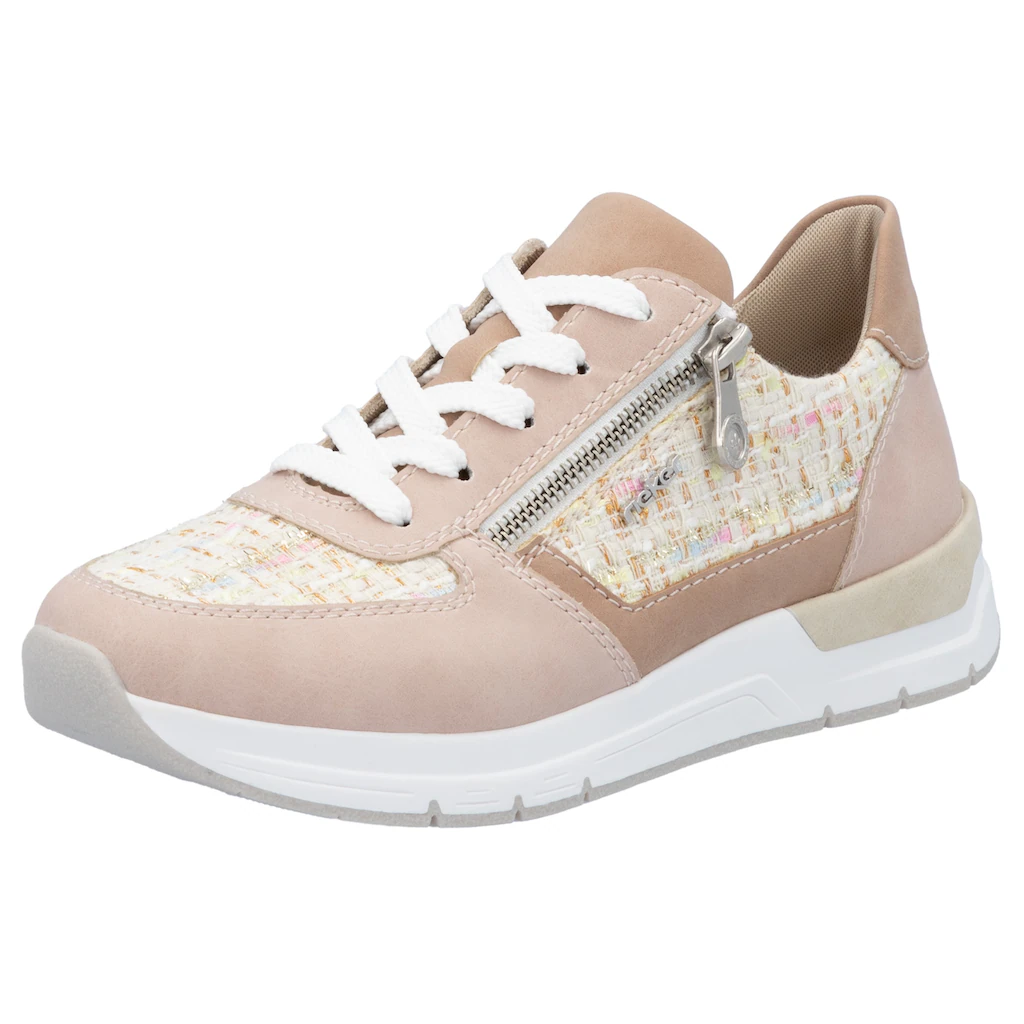 Rieker Keilsneaker Halbschuh Freizeitschuh Casual-Schnürschuh im Materialmix kaufen Angebote