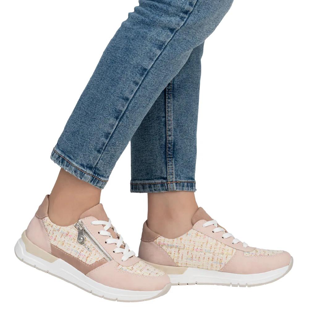 Rieker Keilsneaker Halbschuh Freizeitschuh Casual-Schnürschuh im Materialmix kaufen Angebote