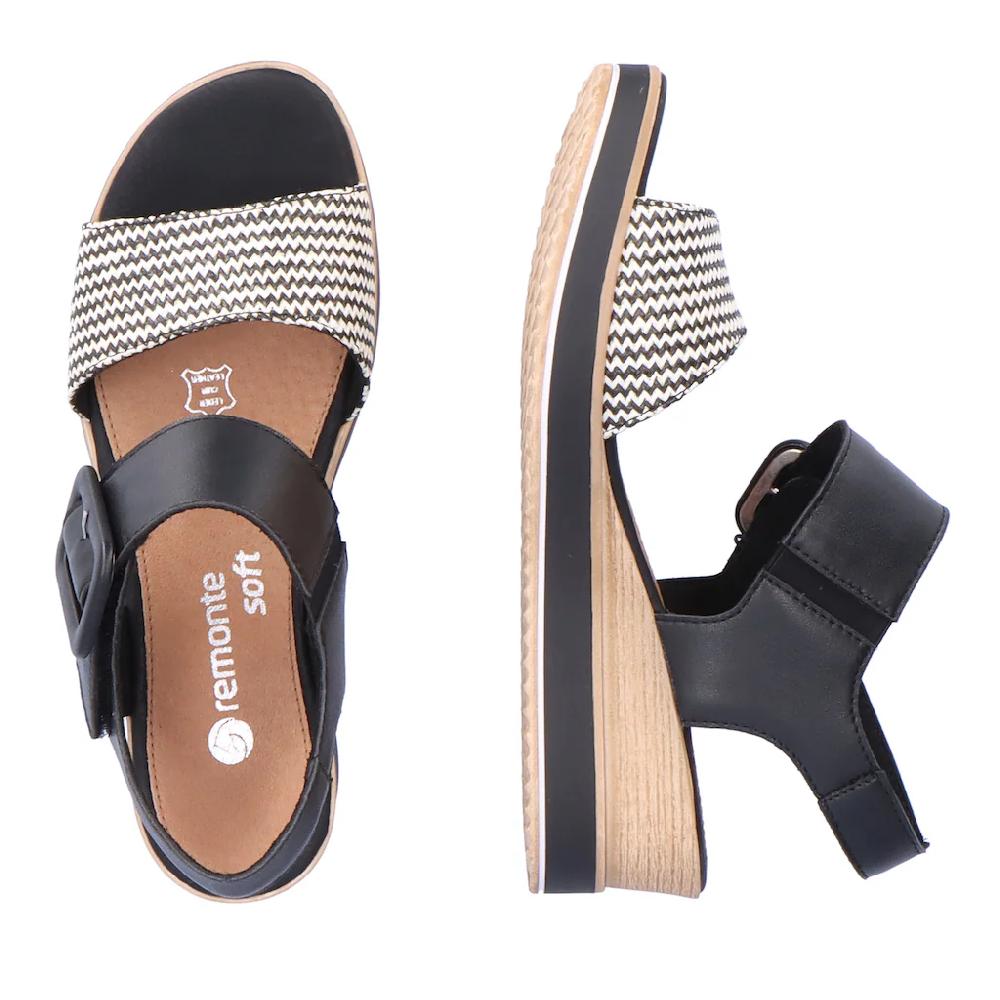 Remonte Sandalette »ELLE-Collection« Sommerschuh Sandale Bequemschuh mit Klett unter der Zierschnalle online kaufen Limitierter Zeitrabatt
