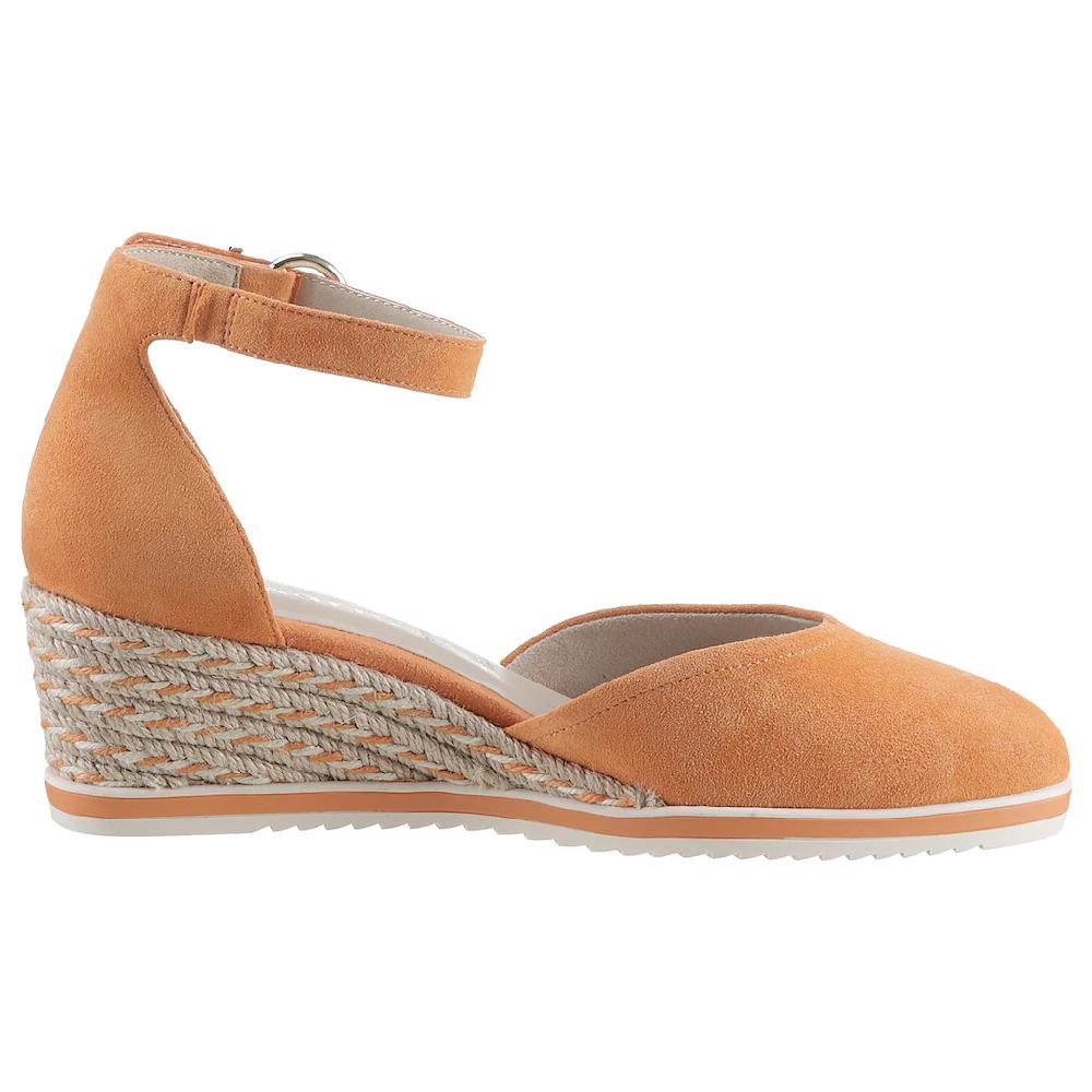 Tamaris Keilpumps Keilabsatz Schlupfschuh Riemchensandale mit modischem Jute-Besatz bestellen Exklusivangebot