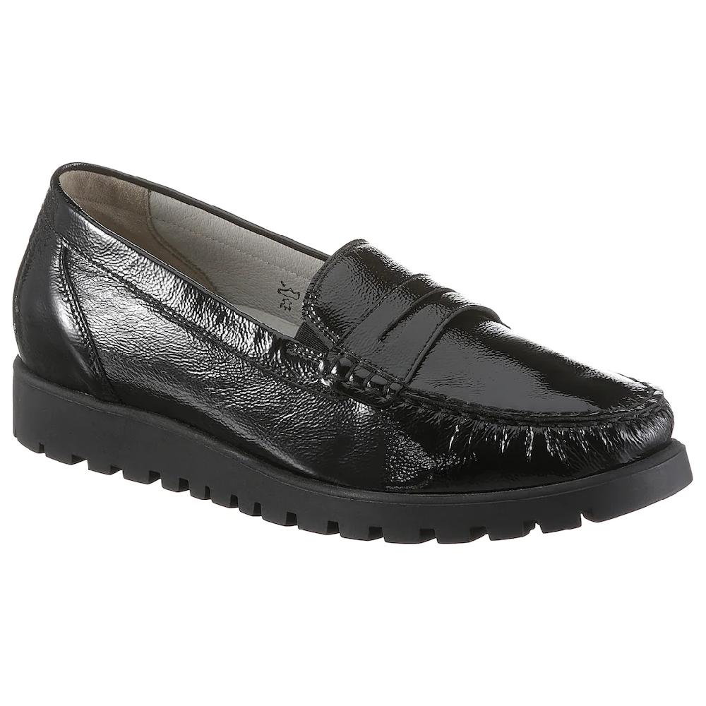 Waldläufer Mokassin »HEGLI« Slipper Bequemschuh aus Lackleder in komfortabler Schuhweite H online kaufen Jubiläumsangebot