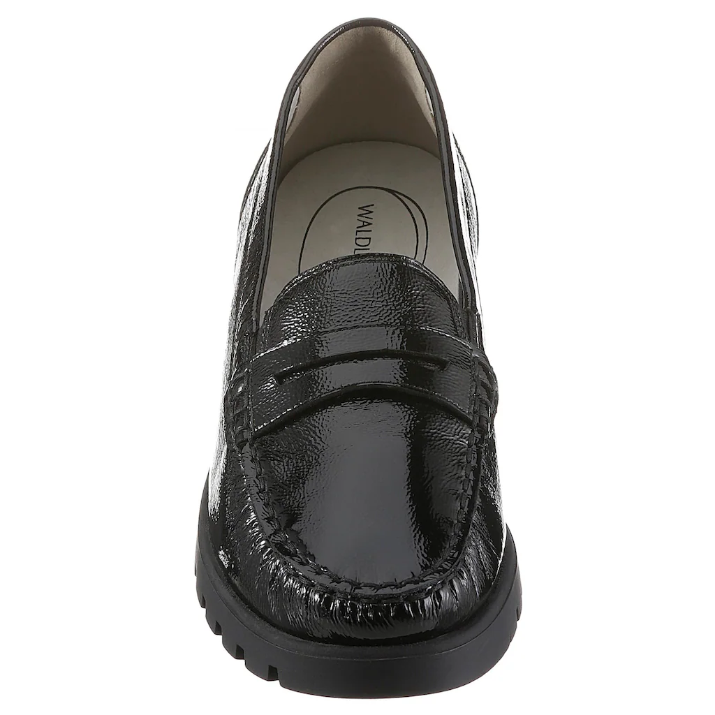 Waldläufer Mokassin »HEGLI« Slipper Bequemschuh aus Lackleder in komfortabler Schuhweite H online kaufen Jubiläumsangebot