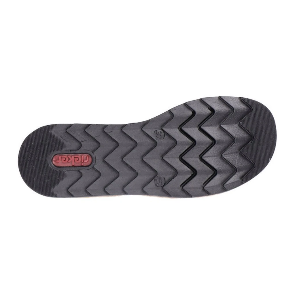 Rieker Pantolette Keilabsatz Sommerschuh Schlappen mit Bastumrahmung bestellen Heißer Verkauf
