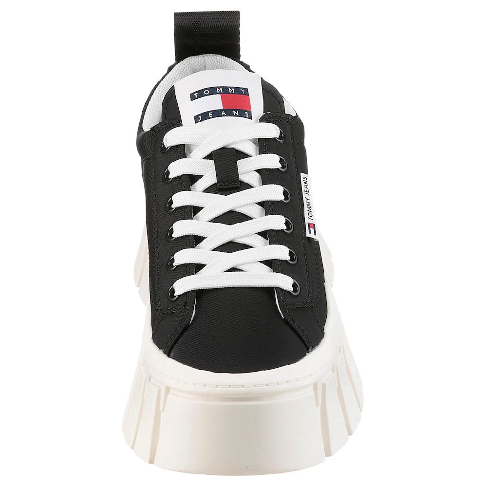 Tommy Jeans Plateausneaker »TJW FLATFORM SNEAKER NYLON« Freizeitschuh Halbschuh Schnürschuh mit markanter Plateausohle kaufen Bis zu 60% Rabatt