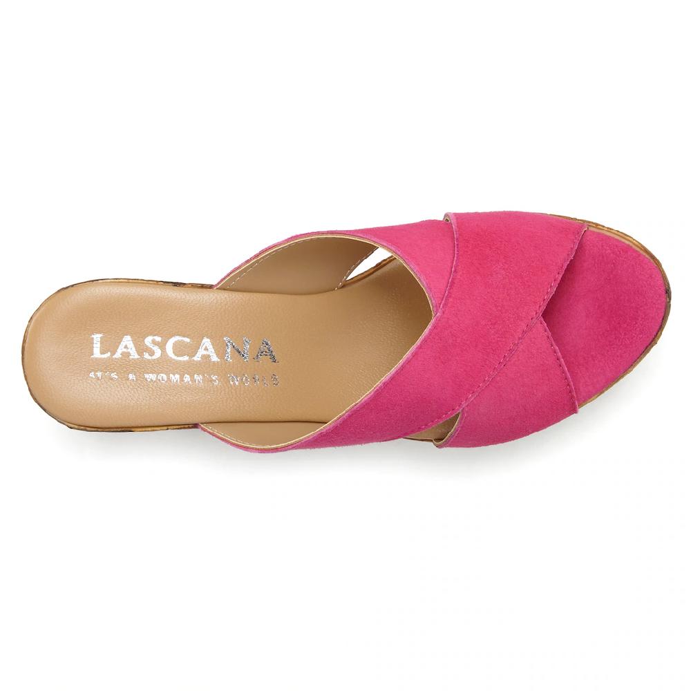 LASCANA Pantolette Mule Sandale offener Schuh aus Leder mit Blockabsatz online kaufen Super Rabatt