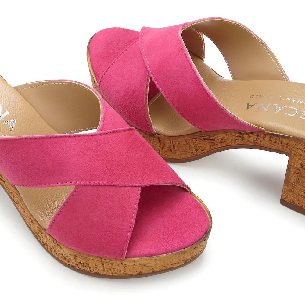 LASCANA Pantolette Mule Sandale offener Schuh aus Leder mit Blockabsatz online kaufen Super Rabatt