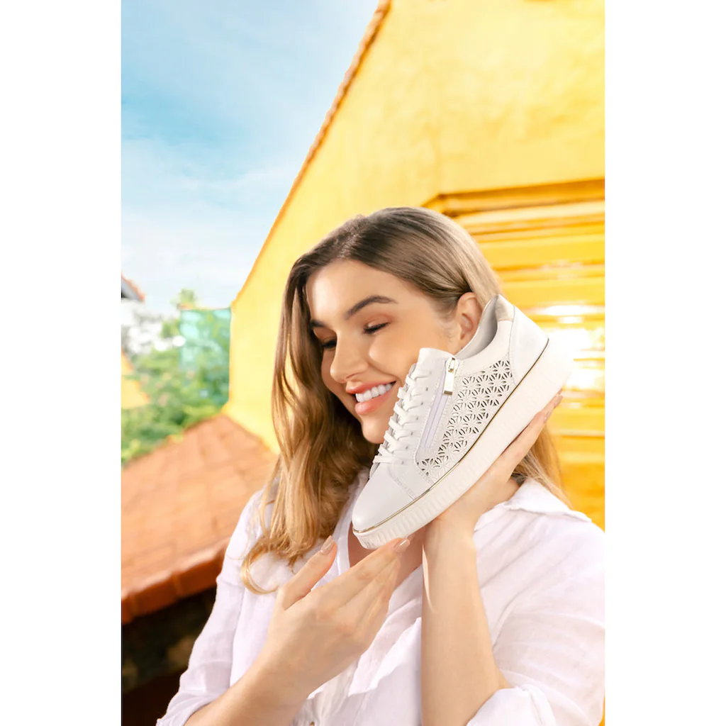 Remonte Plateausneaker Freizeitschuh Schnürer Halbschuh mit Perforation online kaufen Clearance-Verkauf