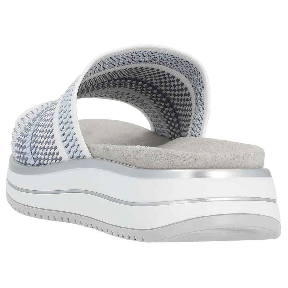 Remonte Pantolette Keilabsatz Sommerschuh Schlappen mit praktischem Gummizug ▷ für Auslauf