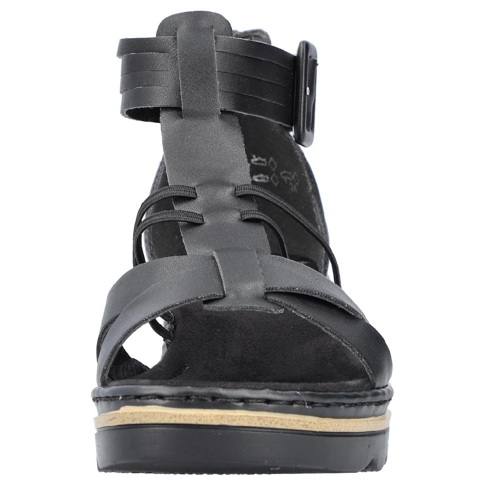 Rieker Keilsandalette Sommerschuh Sandale Keilabsatz mit Klettverschluss-Riemchen kaufen Hotsell