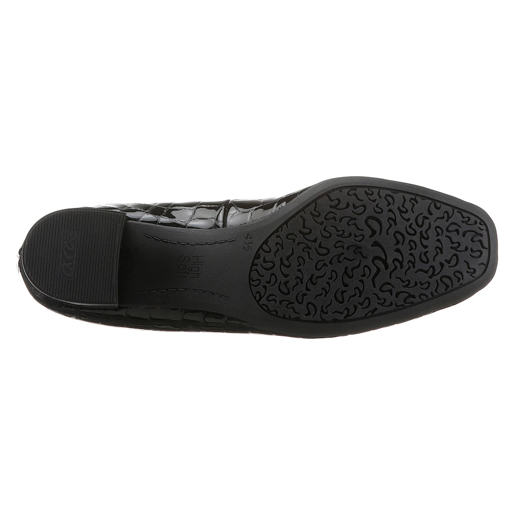 Ara Pumps »GRAZ« Abendschuh Festtagsschuh Blockabsatz mit Reptilprägung ▷ für Sonderangebot