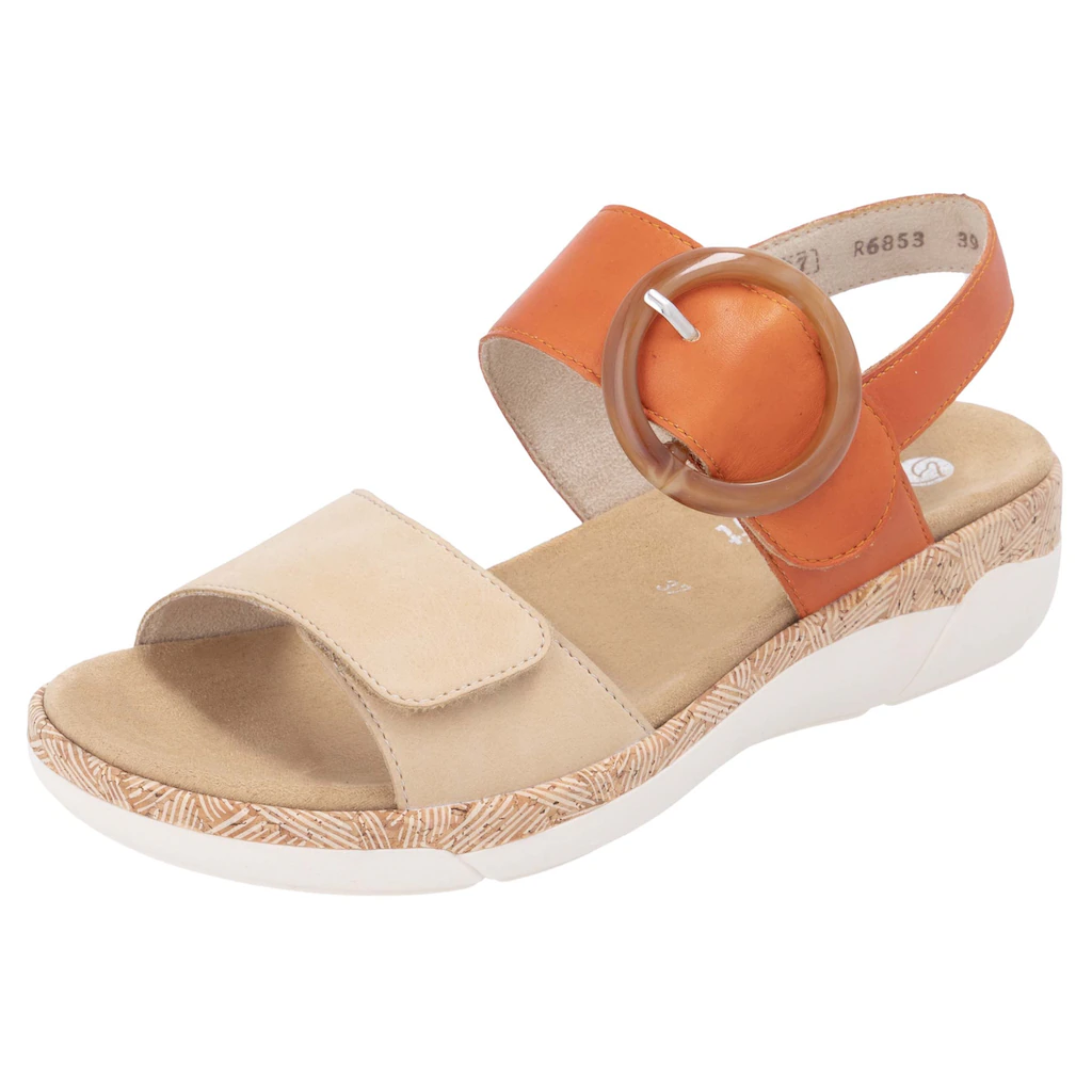 Remonte Keilsandalette Sommerschuh Riemchensandale praktische Klettverschlüsse kaufen Saisonschlussverkauf