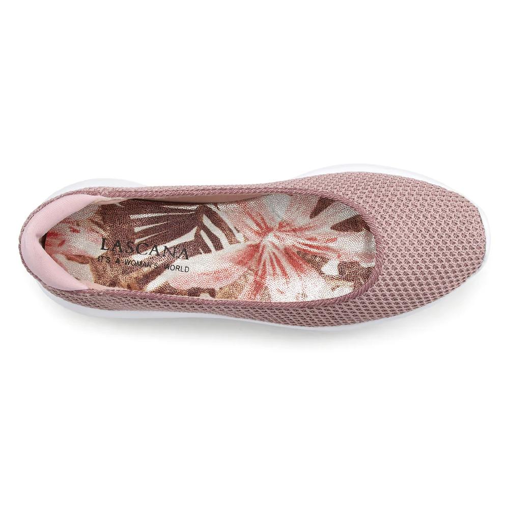 LASCANA Ballerina »Sneaker Ballerinas « Freizeitschuh Slipper Halbschuh Sneaker Slip-In leichte Mesh-Optik kaufen Vatertagsangebot