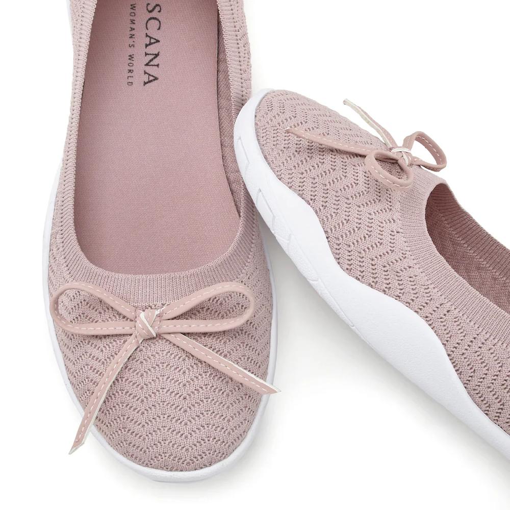 LASCANA Sneaker Ballerinas mit flacher & flexibler Sohle superleicht Slipper Halbschuh VEGAN ▷ für Große Rabatte