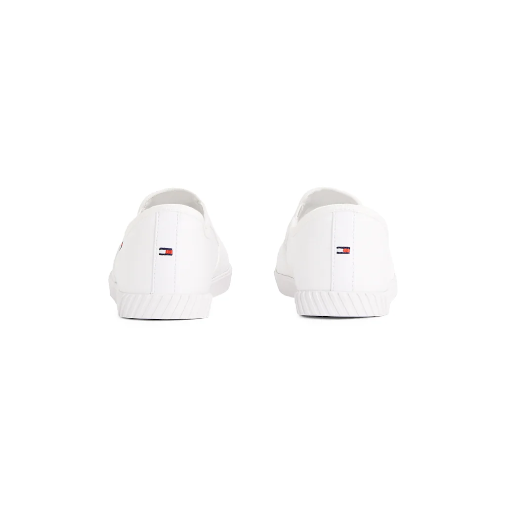 Tommy Hilfiger Plateausneaker »CANVAS LACE UP SNEAKER« Freizeitschuh Halbschuh Schnürschuh mit gestickter Logoflagge Bestseller