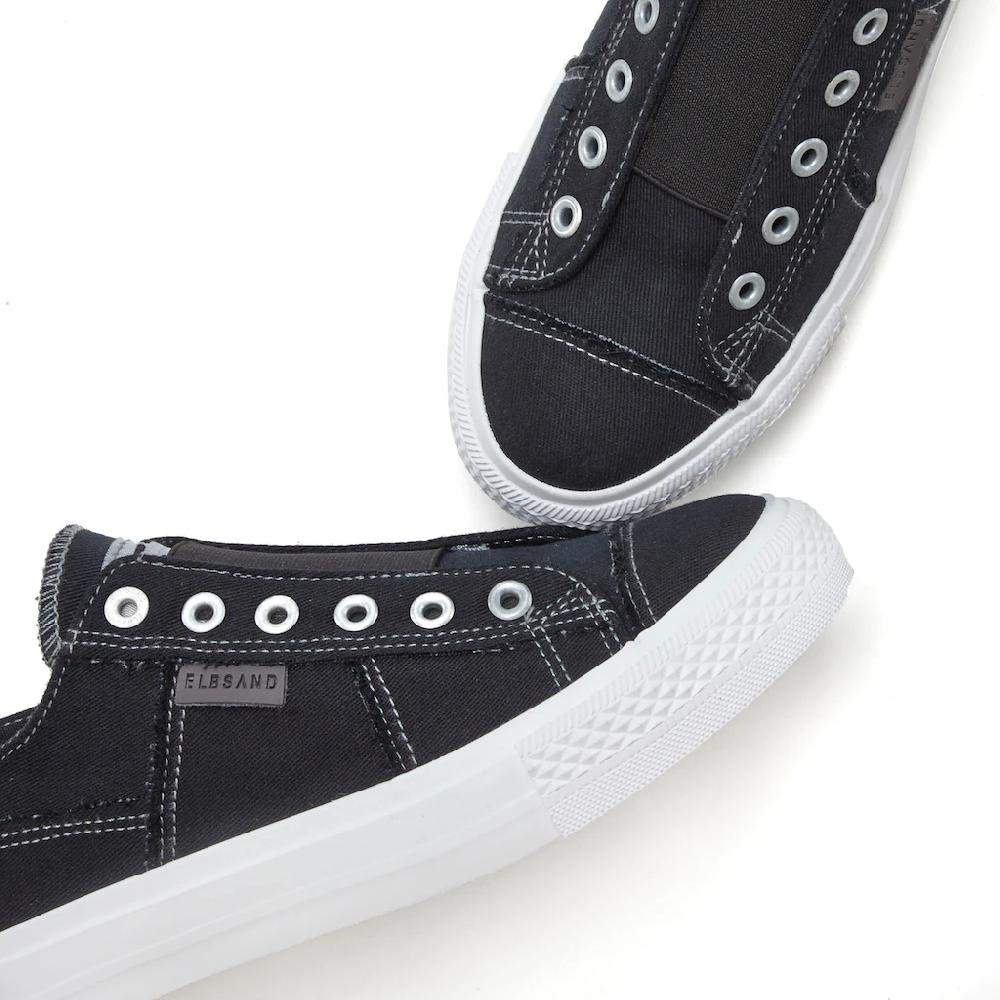 Elbsand Slip-On Sneaker aus Textil bequemer Elastik Einsatz Halbschuh Slipper Freizeitschuh kaufen Räumungsverkauf
