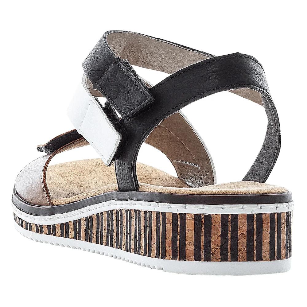 Rieker Riemchensandale Sommerschuh Sandalette Keilabsatz im modernen Look online bestellen Kostenlose Rückgabe