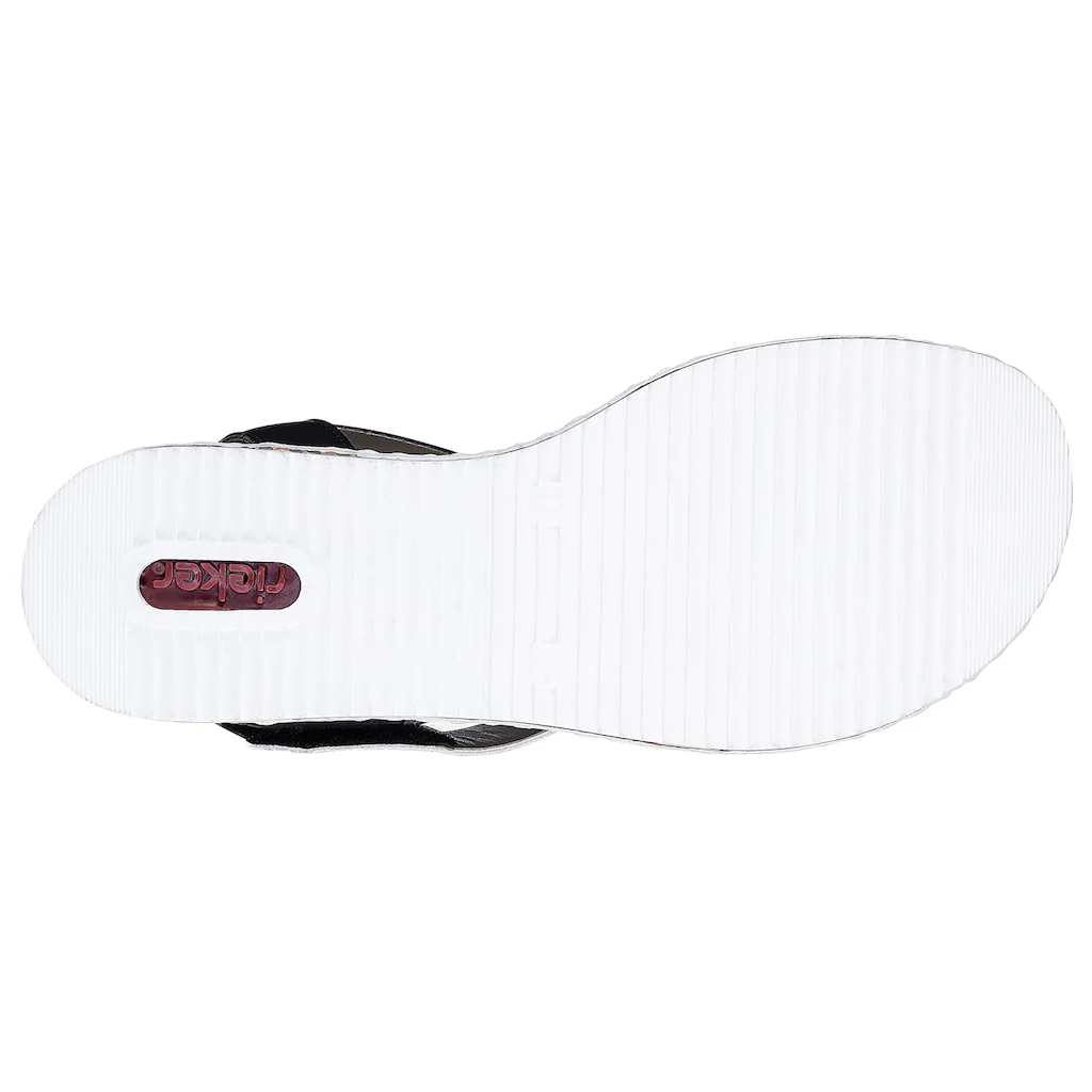 Rieker Riemchensandale Sommerschuh Sandalette Keilabsatz im modernen Look online bestellen Kostenlose Rückgabe