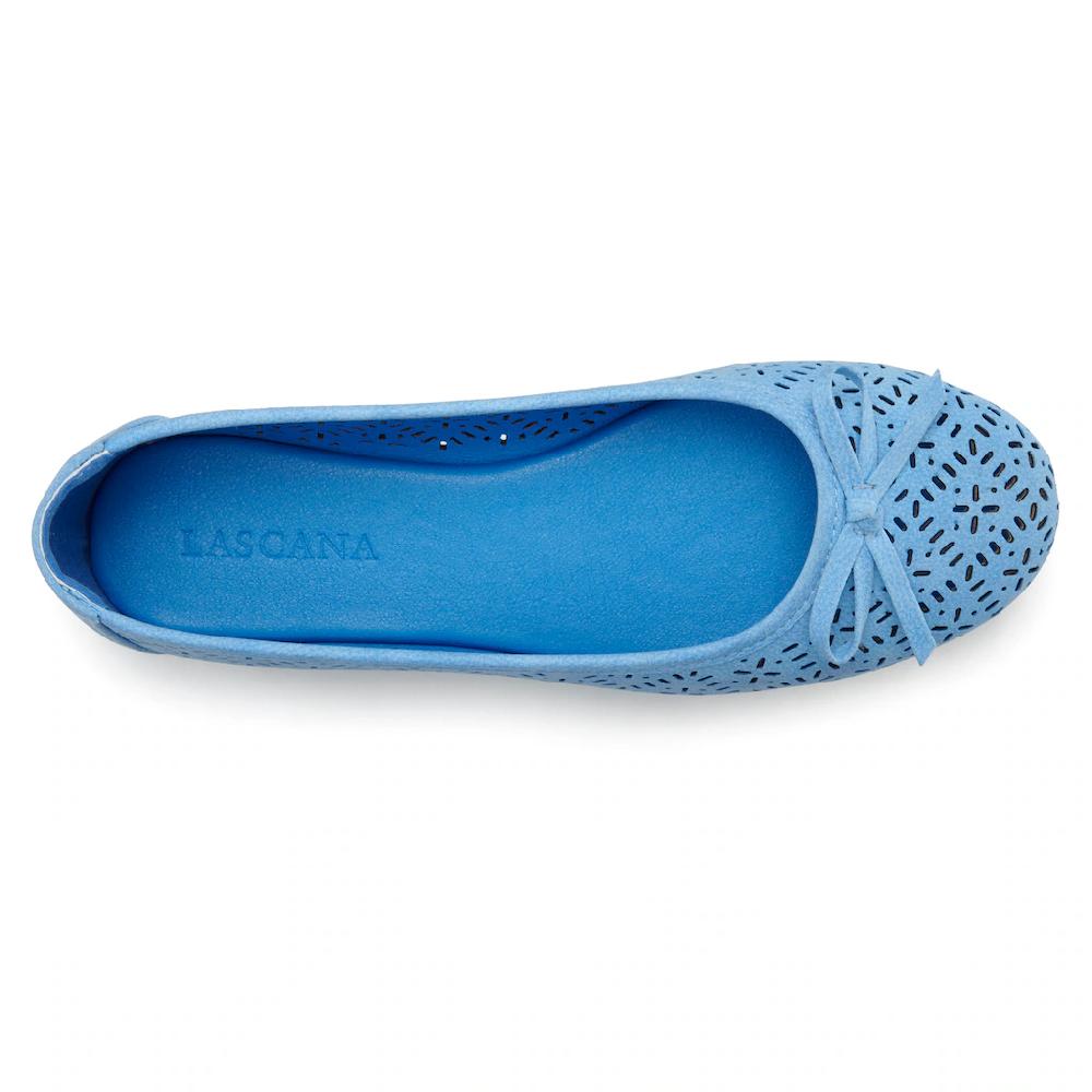 LASCANA Ballerina Freizeitschuh Slipper Halbschuh mit kleinen Cut-Outs VEGAN online bestellen Bis zu 60% Rabatt