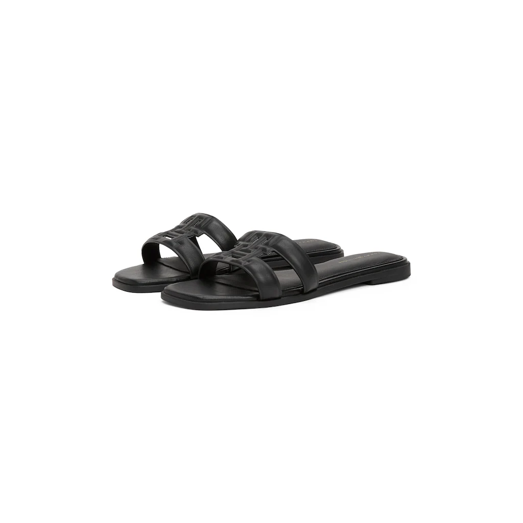 Tommy Hilfiger Pantolette »TH LOGO STRAP MULE« Bequemschuh Sommerschuh Flats mit TH-Logo Clearance-Verkauf