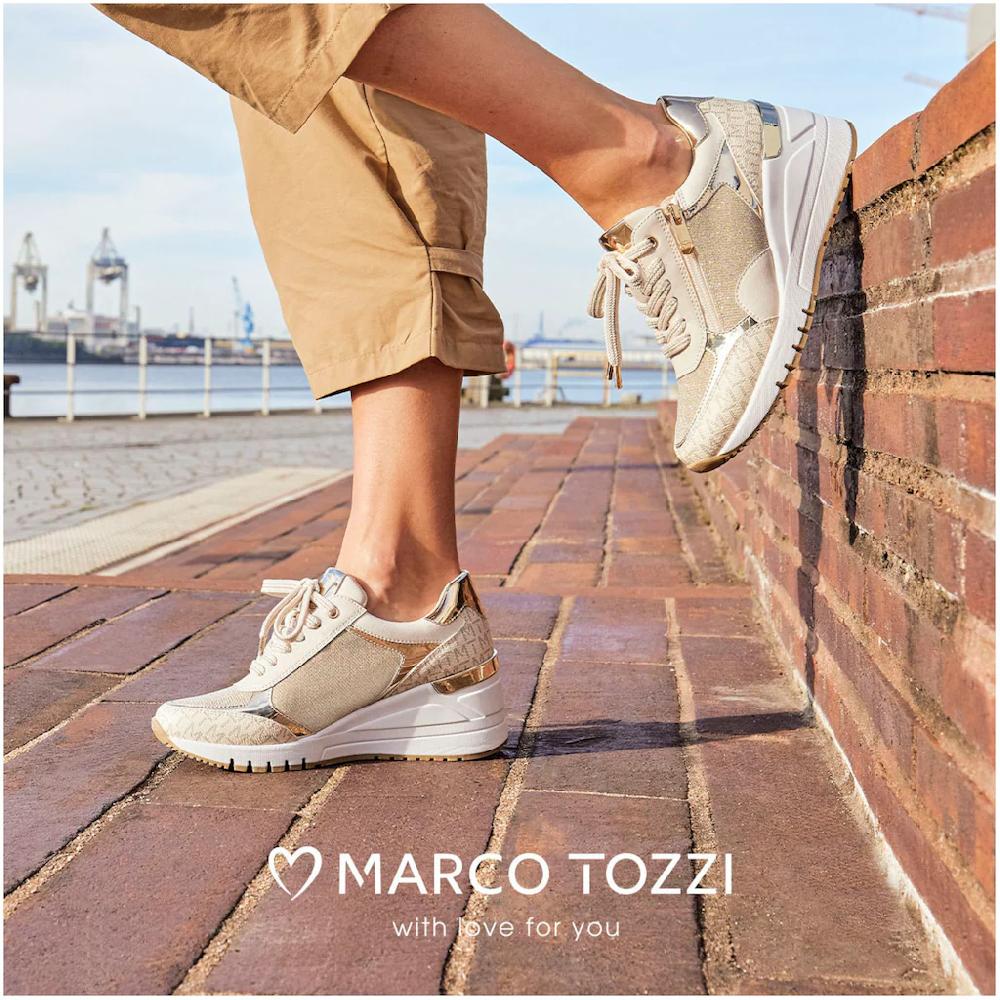 MARCO TOZZI Keilsneaker Freizeitschuh Halbschuh Schnürschuh in veganer Verarbeitung online bestellen Speichern exportieren
