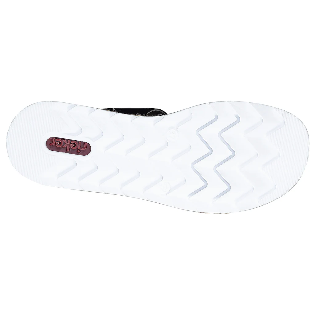 Rieker Pantolette Keilabsatz Sommerschuh Schlappen mit weicher Innensohle online kaufen Verkauf