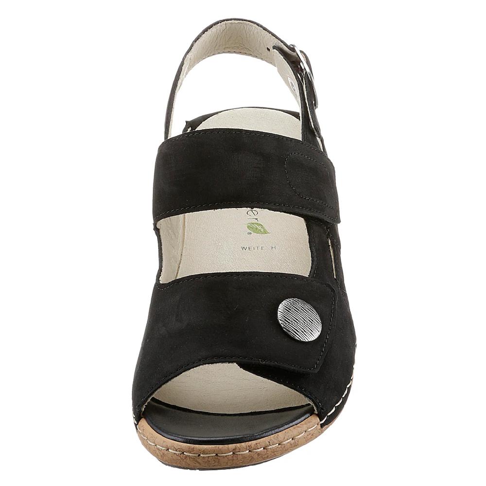 Waldläufer Riemchensandale »HELIETT« Sommerschuh Sandalette Keilabsatz mit Wechselfußbett H-Weite kaufen Hotsell
