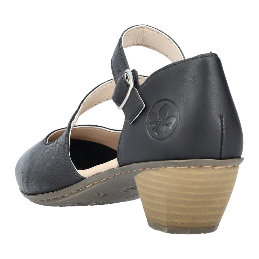 Rieker Pumps Abendschuh Festtagsschuh Trichterabsatz gepolsterte Innensohle kaufen im Angebot