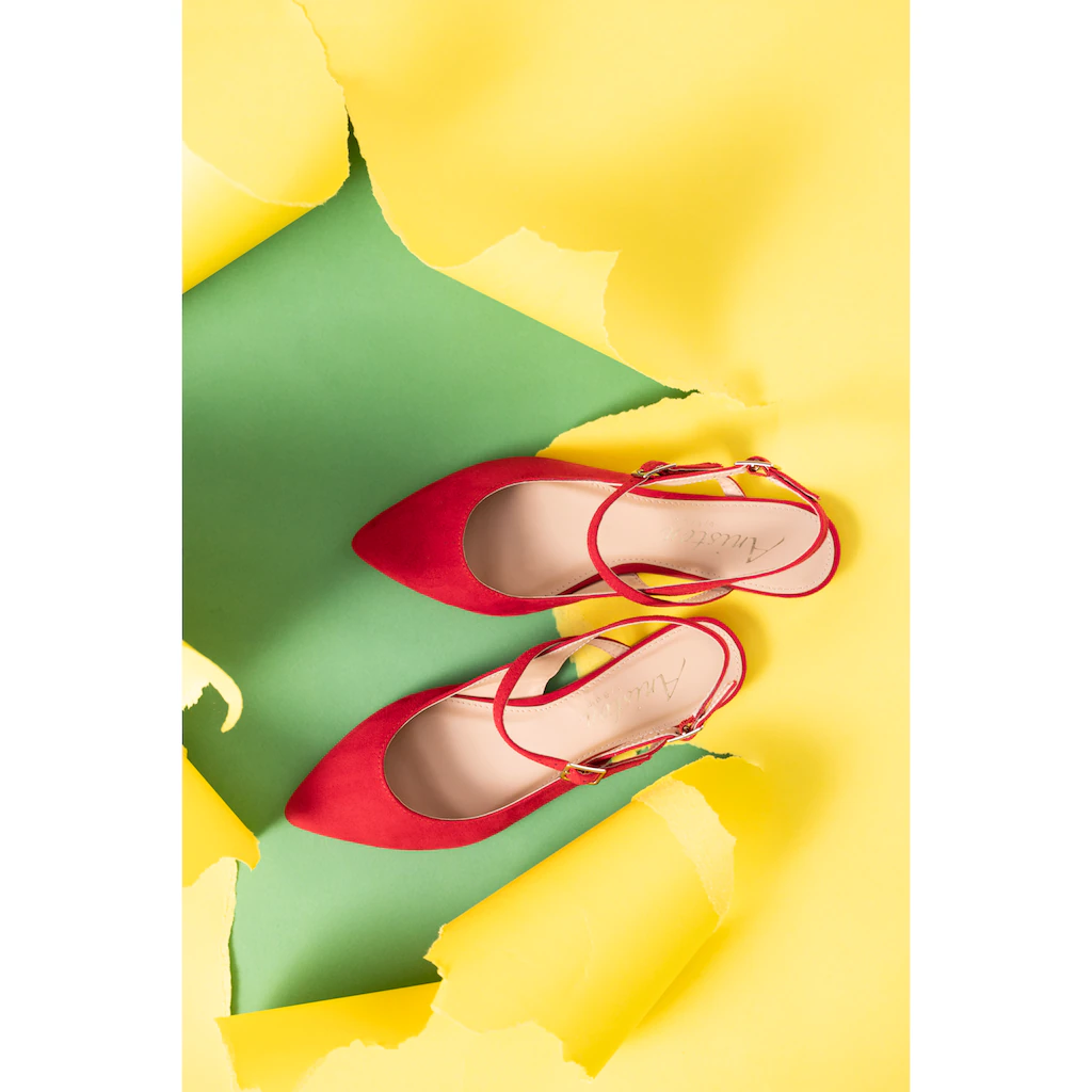 Aniston SHOES Slingpumps Flat Sommerschuh Riemchensandale - neue KOLLEKTION bestellen Meist gekauft
