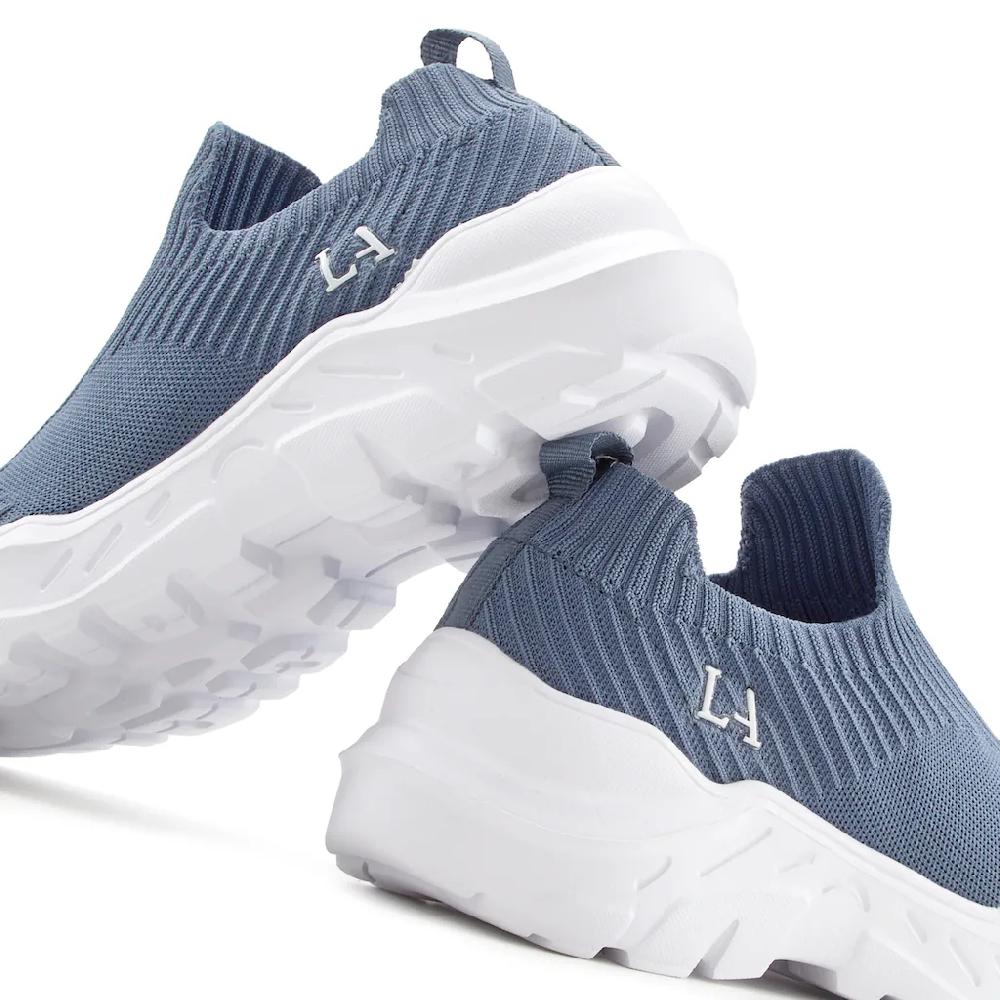 LASCANA Sneaker »Slip-On-Sneaker Halbschuh Slipper« Freizeitschuh elastisches Mesh leichte Sohle VEGAN bestellen Versandkostenfrei