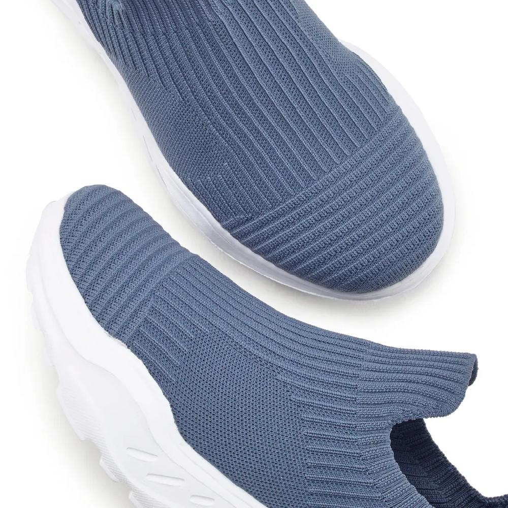 LASCANA Sneaker »Slip-On-Sneaker Halbschuh Slipper« Freizeitschuh elastisches Mesh leichte Sohle VEGAN bestellen Versandkostenfrei