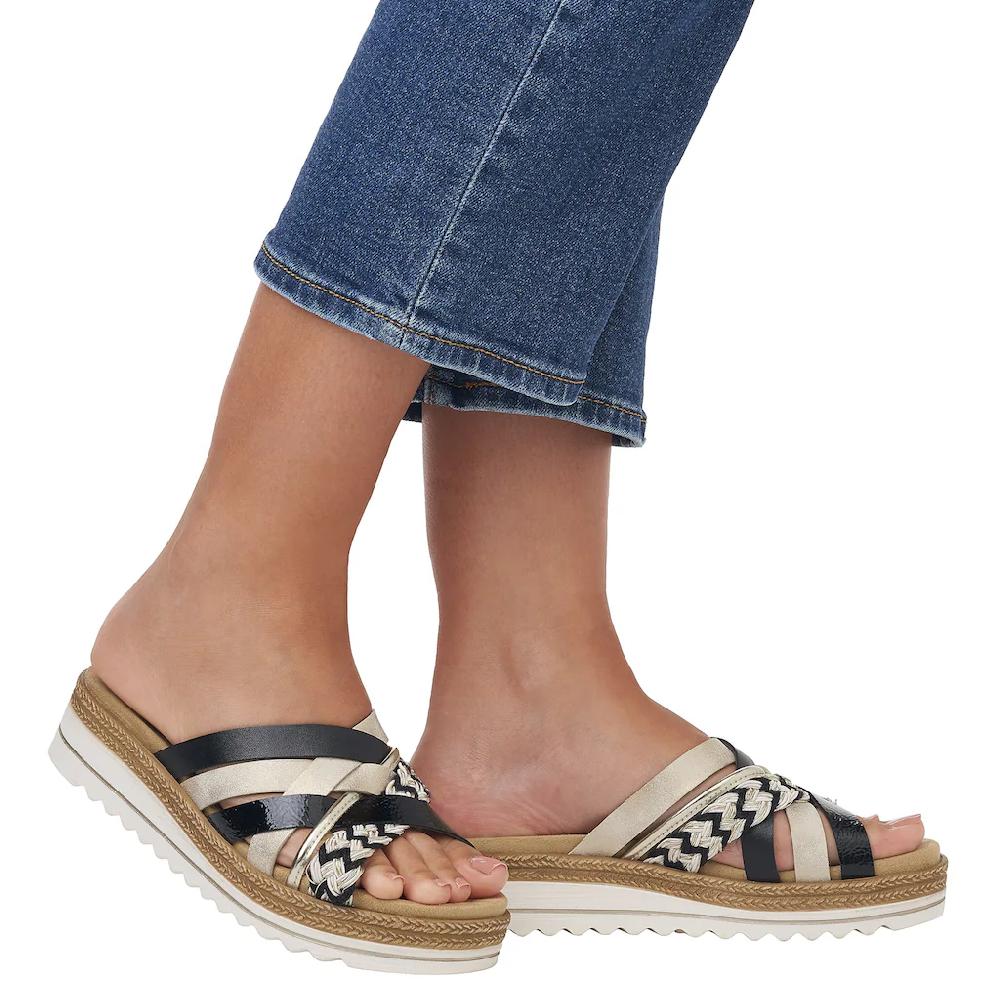 Remonte Keilpantolette Keilabsatz Schlupfschuh Sommerschuh in veganer Verarbeitung online bestellen Weihnachtsangebot