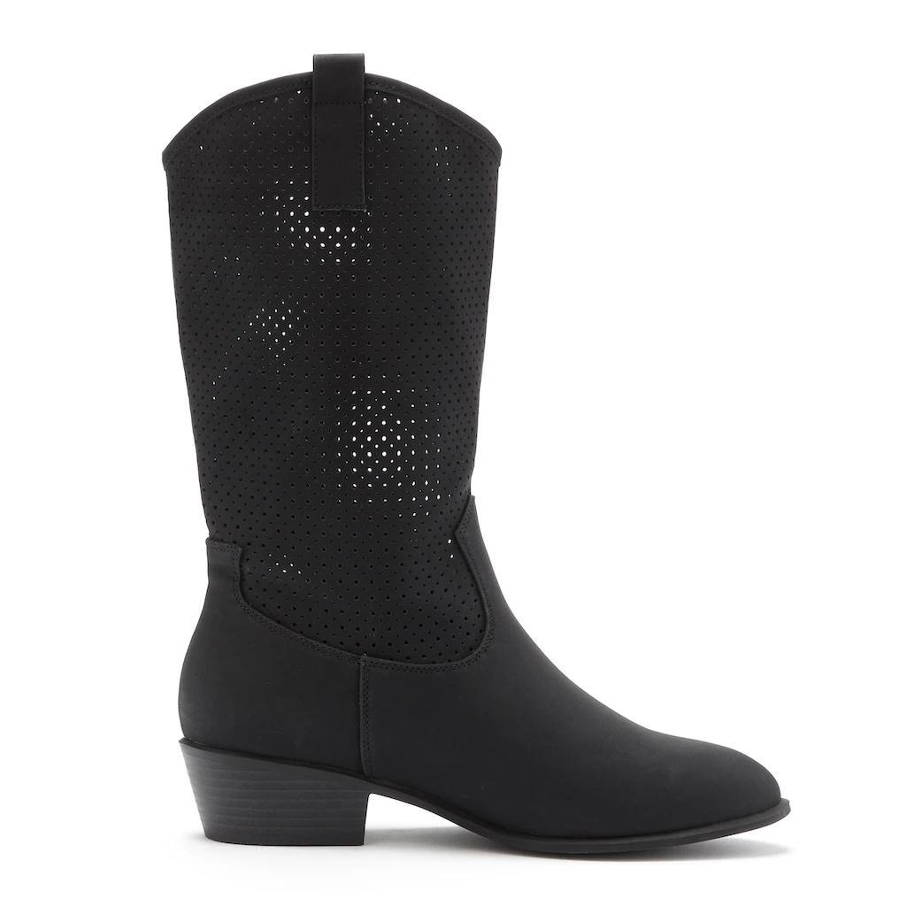 LASCANA Westernstiefel Sommer Boots Ankle Stiefelette Schlupfstiefel Cowboy-Look Cut-Outs kaufen Vatertagsangebot