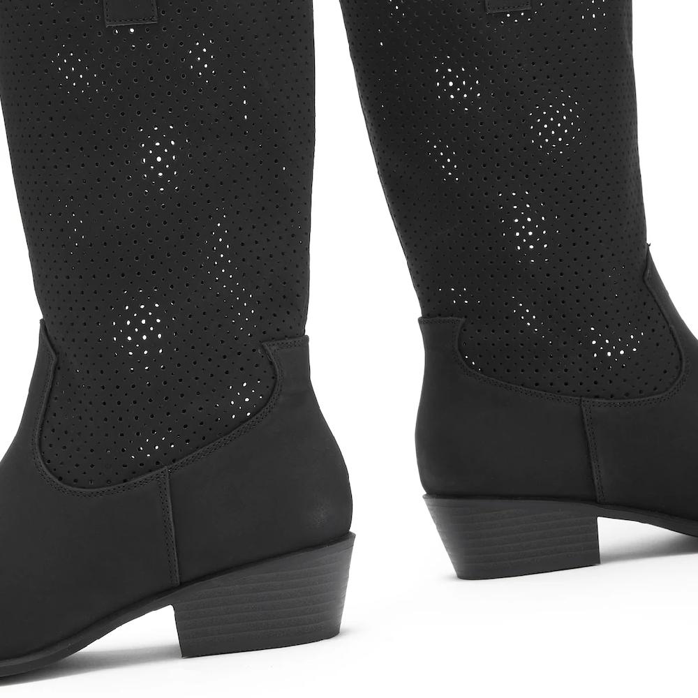 LASCANA Westernstiefel Sommer Boots Ankle Stiefelette Schlupfstiefel Cowboy-Look Cut-Outs kaufen Vatertagsangebot