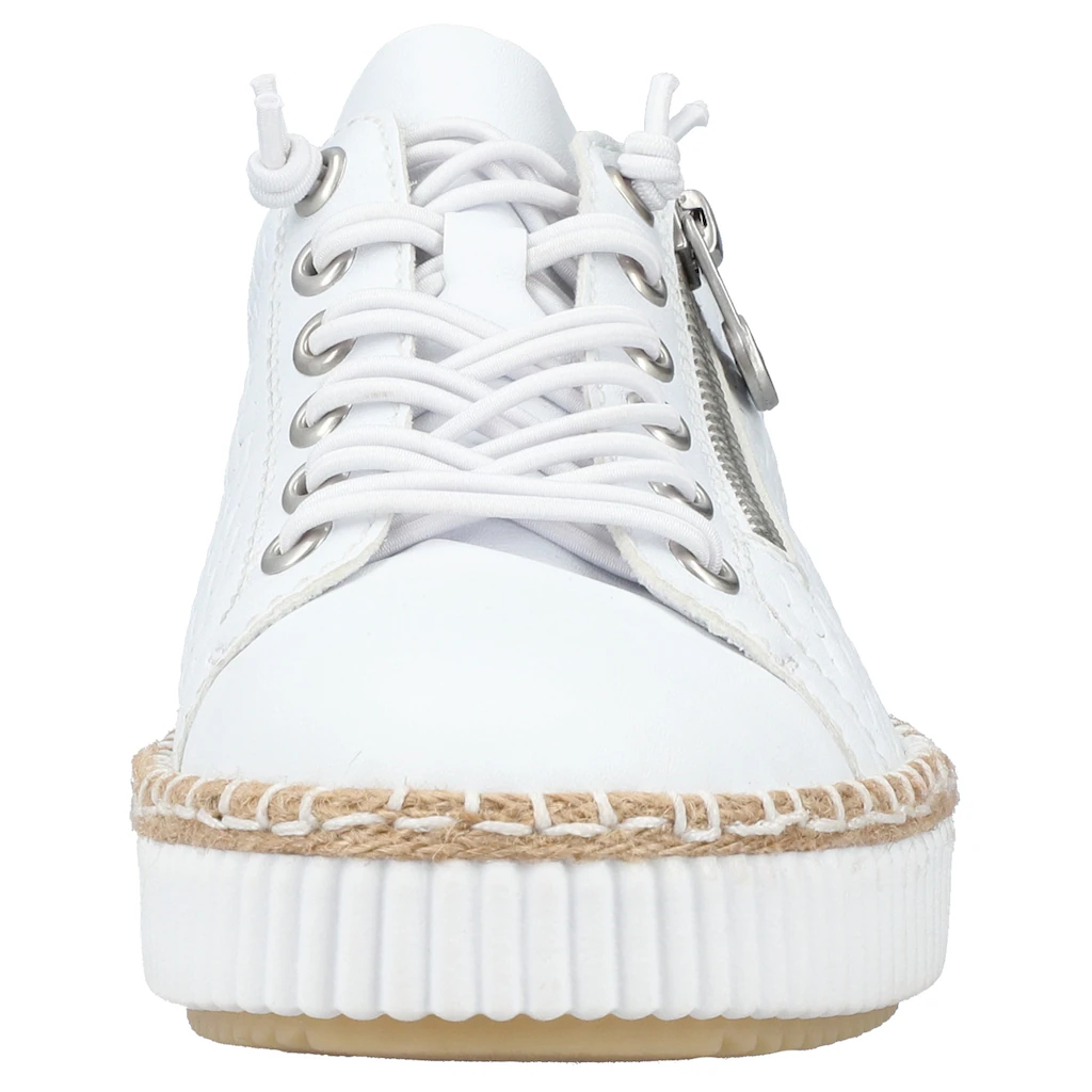 Rieker Sneaker mit modischer Ziernaht Freizeitschuh Halbschuh Schnürschuh bestellen Top Angebot