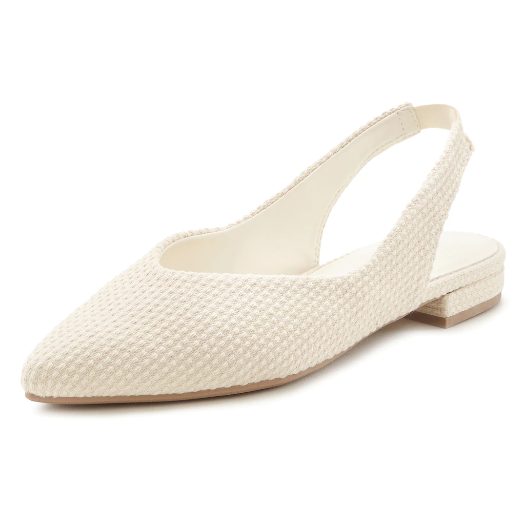 LASCANA Ballerina Sling-Ballerina VEGAN Sonderangebote
