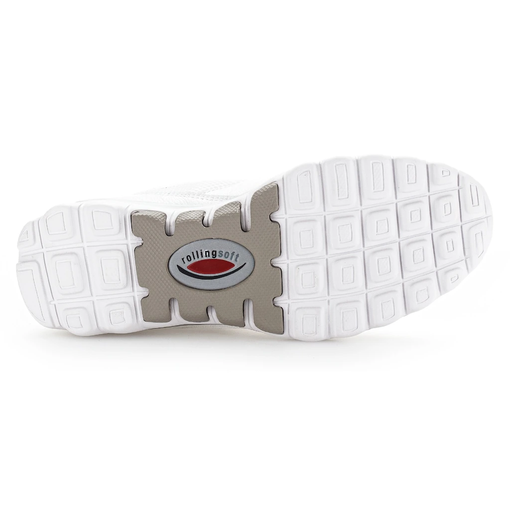 Gabor Rollingsoft Sneaker mit sportlichem Mesheinsatz Freizeitschuh Halbschuh Schnürschuh Letzter Tag
