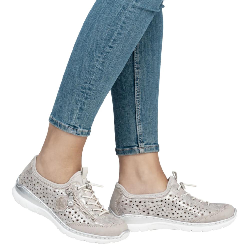 Rieker Slip-On Sneaker Schlupfschuh Freizeitschuh Halbschuh mit Schnellverschluss Bis zu 50% Rabatt
