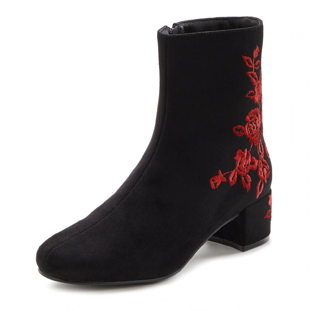 LASCANA Stiefelette mit floralem Muster Stiefel Boots VEGAN kaufen Bis zu 55% Rabatt