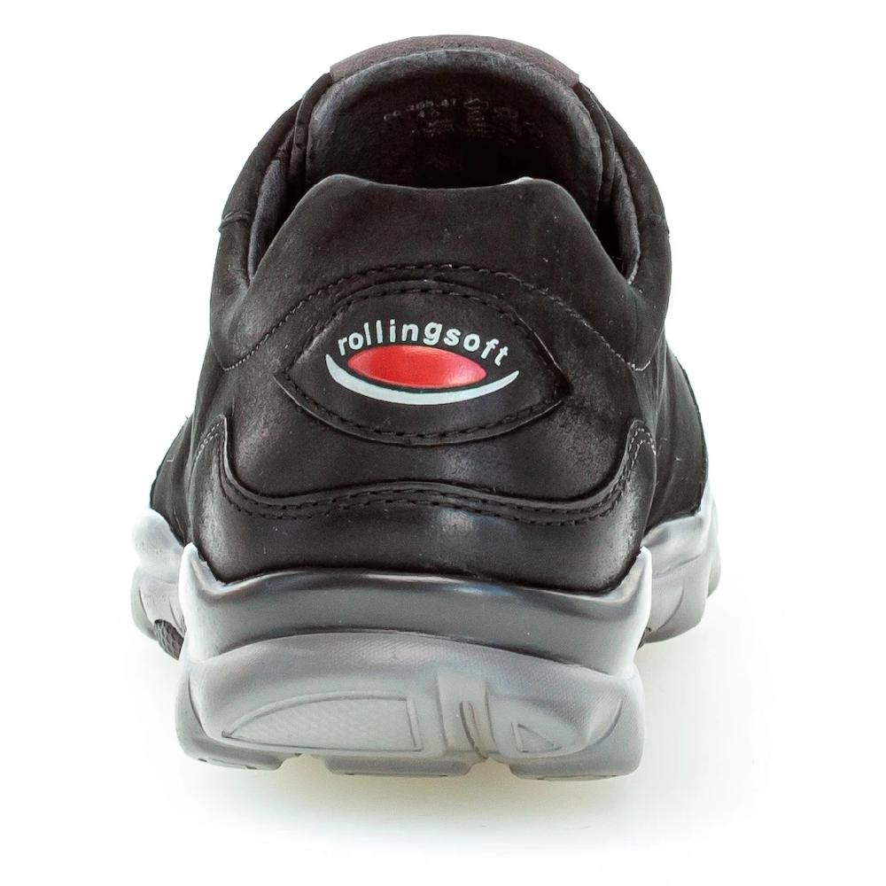 Gabor Rollingsoft Keilsneaker mit Logoschriftzug an der Ferse Freizeitschuh Halbschuh Schnürschuh ▷ für Black Friday Preise