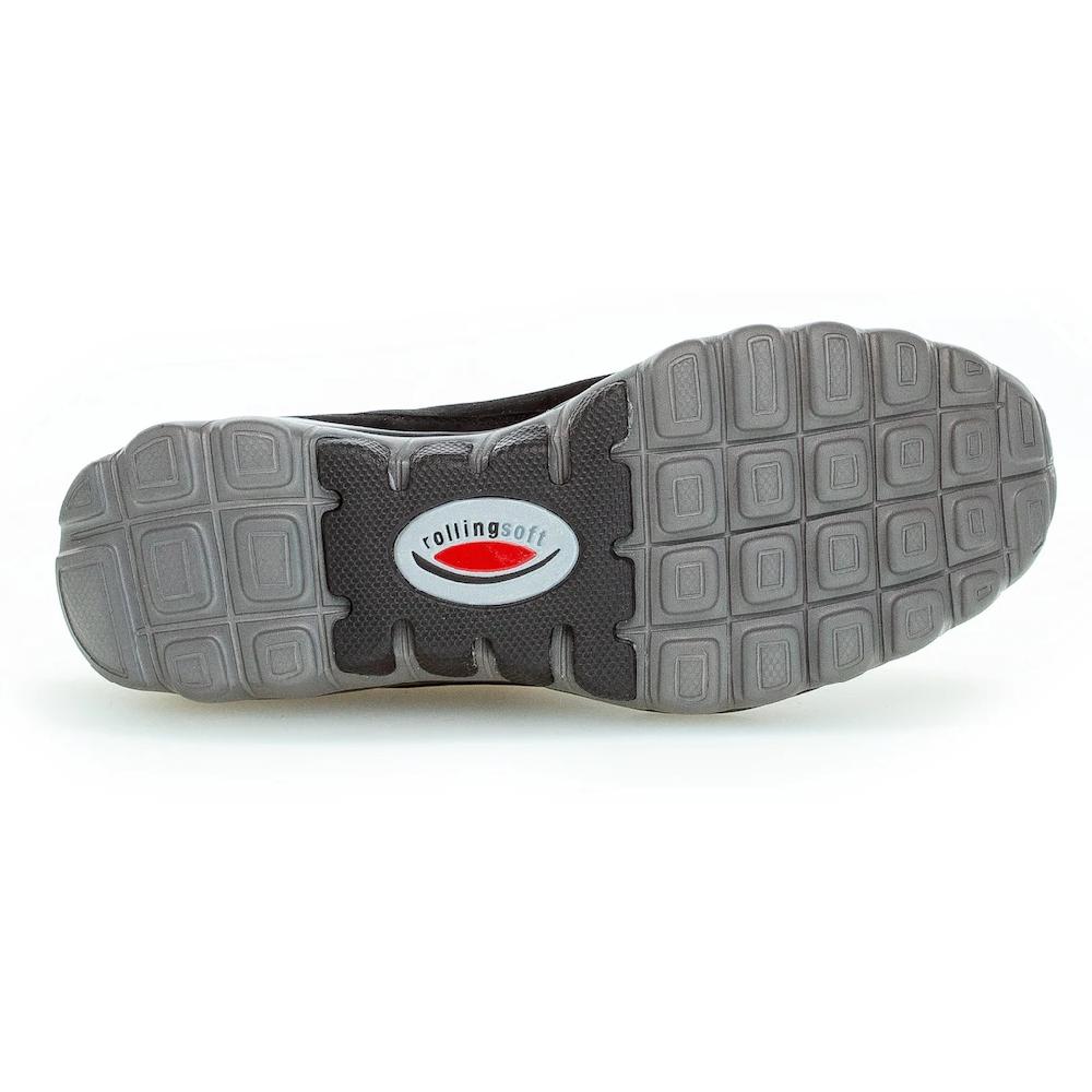 Gabor Rollingsoft Keilsneaker mit Logoschriftzug an der Ferse Freizeitschuh Halbschuh Schnürschuh ▷ für Black Friday Preise
