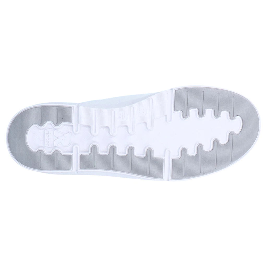 (RIEKER Sport Sneaker in monochromer Optik Freizeitschuh Halbschuh Schnürschuh Im Verkauf